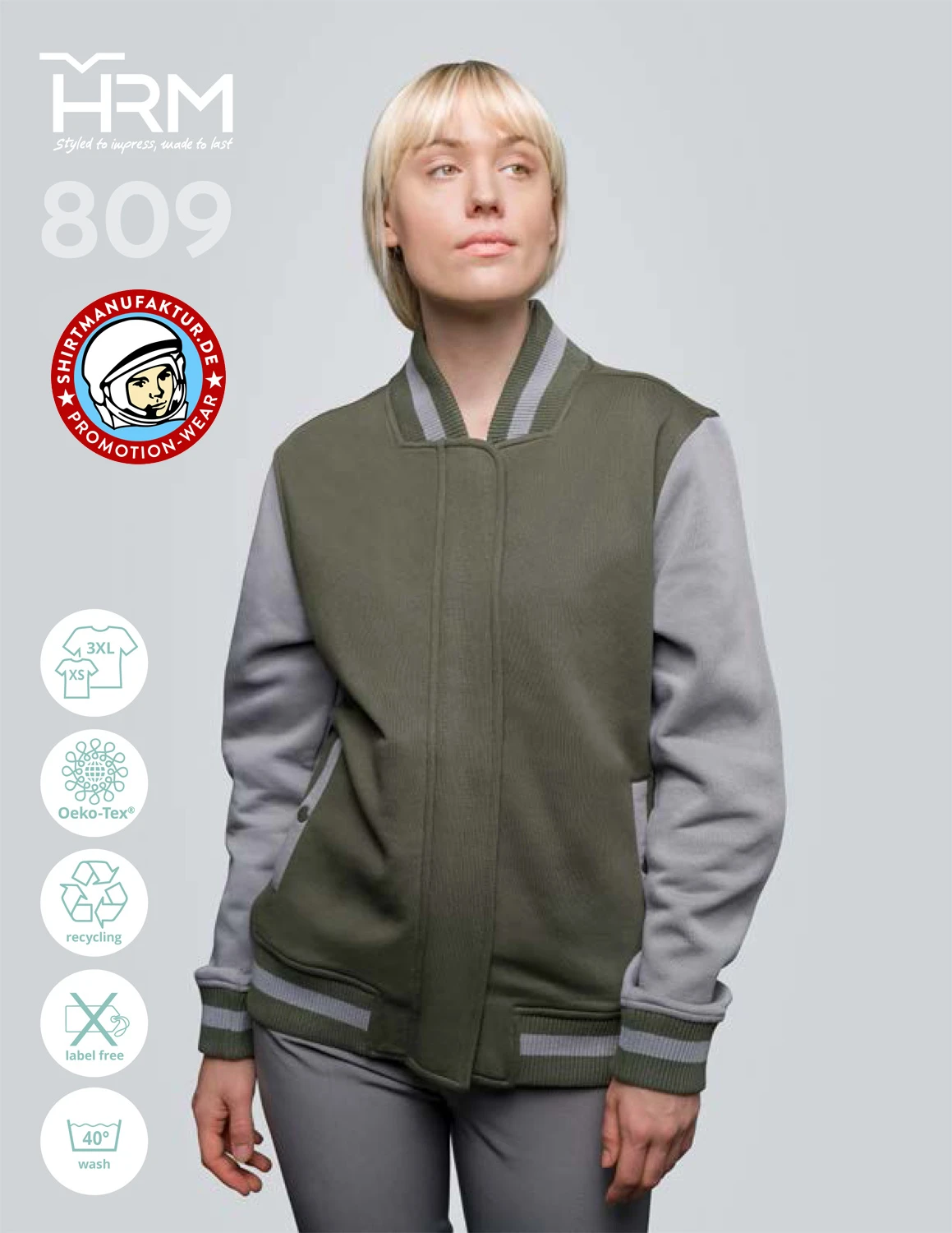 HRM Womens Premium College Jacket