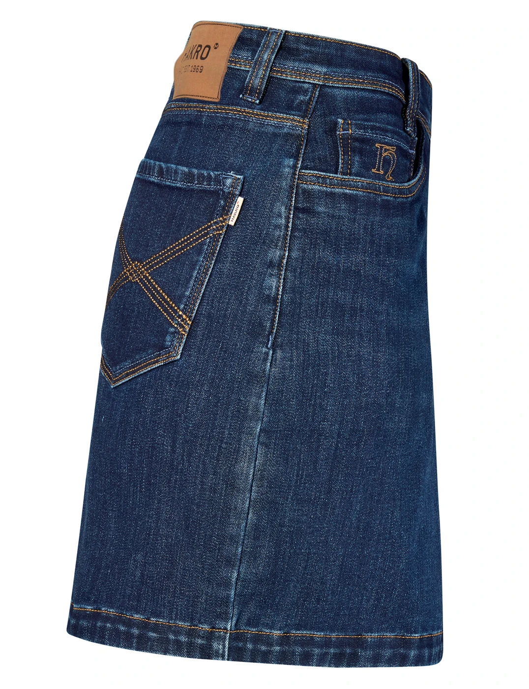 Hakro Ladies 5-Pocket-Jeansskort X-Stretch Eco Hakro Ladies 5-Pocket-Jeansskort X-Stretch Eco