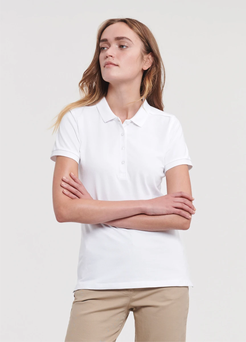Russell Ladies Stretch Polo