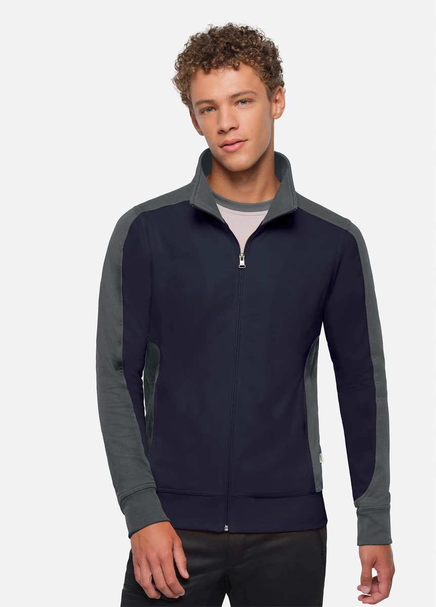 Hakro Sweatjacke Contrast Mikralinar 
