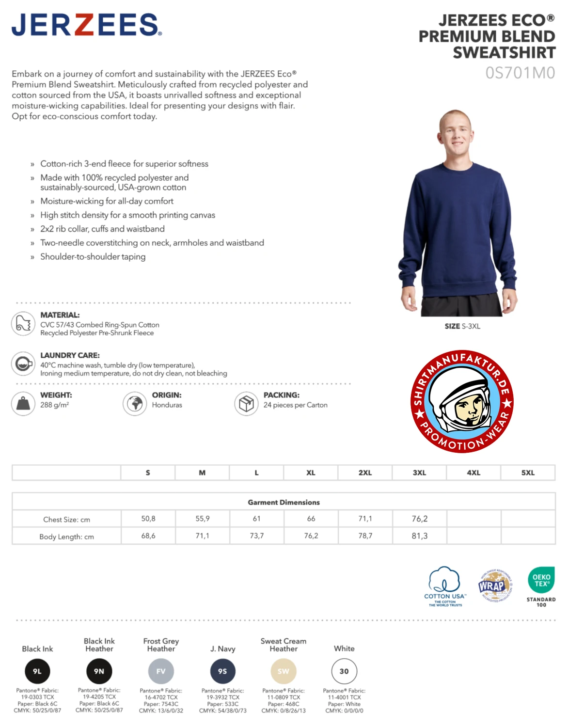 Jerzees Eco Premium Blend Sweatshirt
