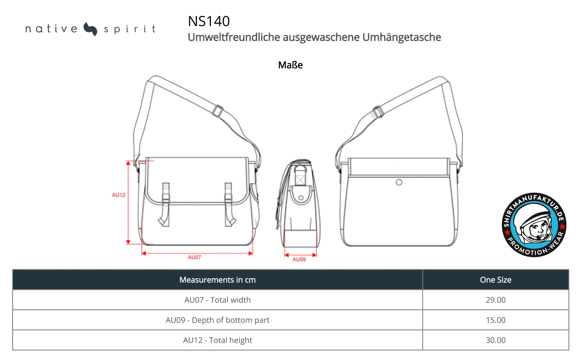Native Spirit Washed Messenger Bag