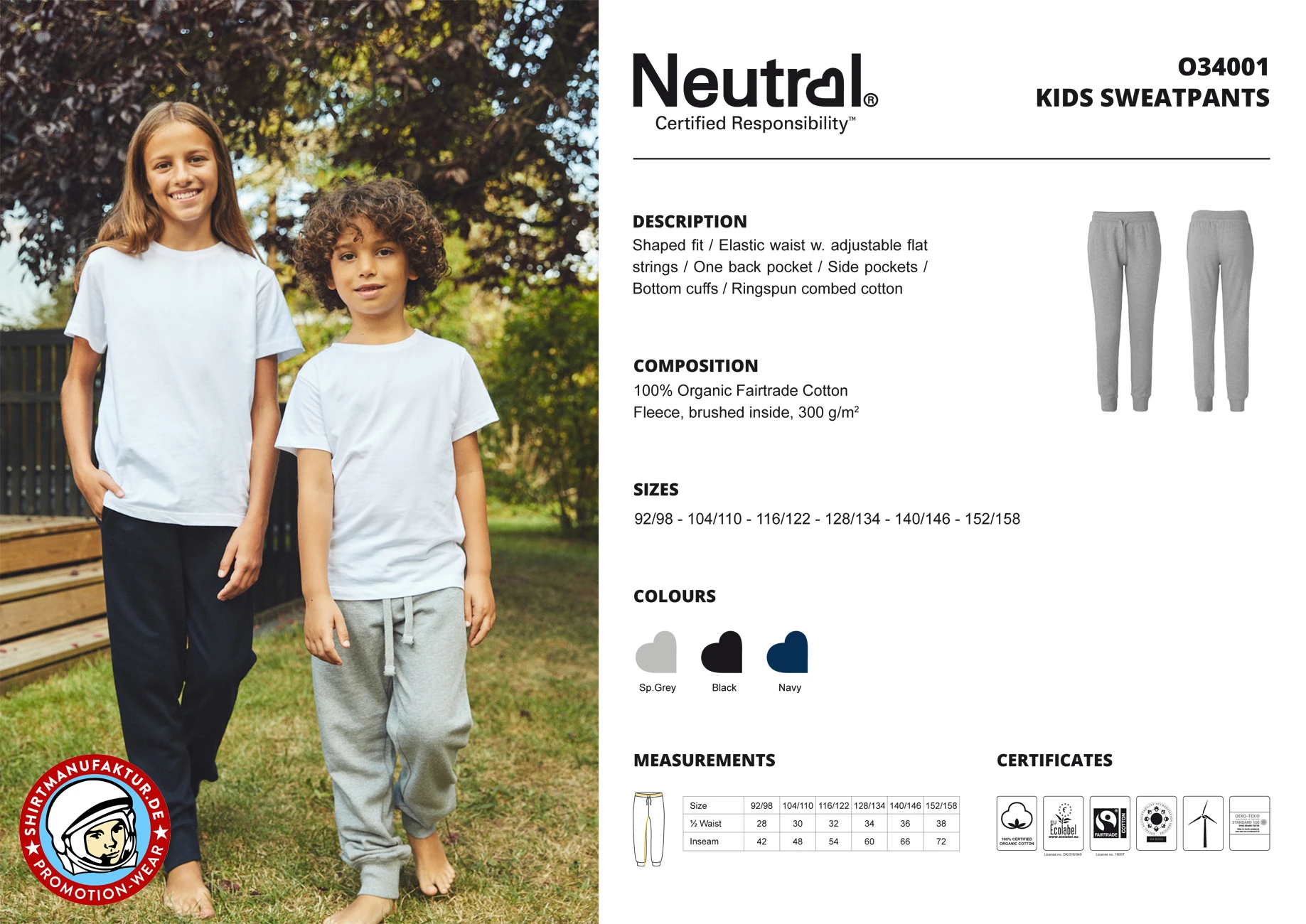Neutral Kids Sweatpants