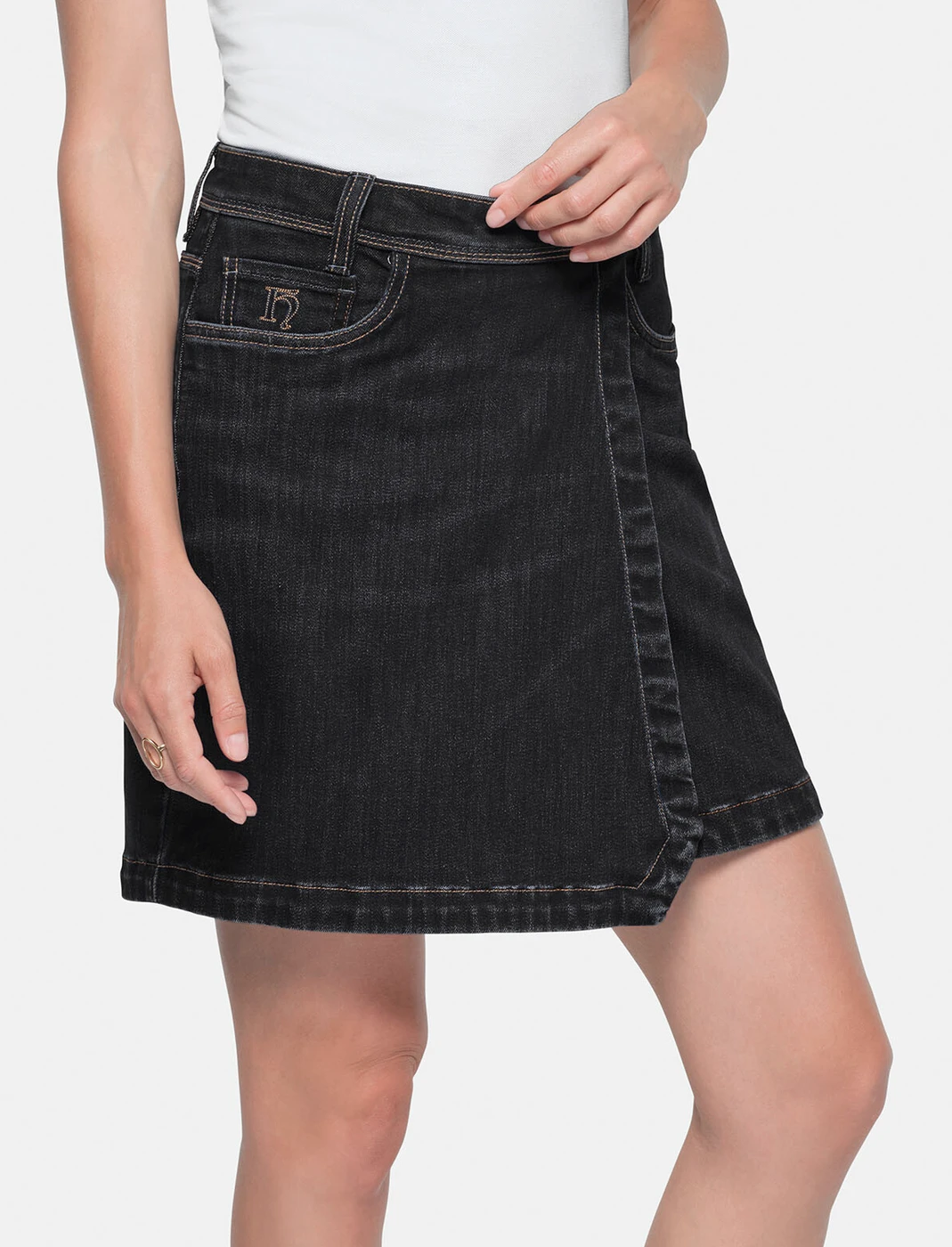 Hakro Ladies 5-Pocket-Jeansskort X-Stretch Eco Hakro Ladies 5-Pocket-Jeansskort X-Stretch Eco