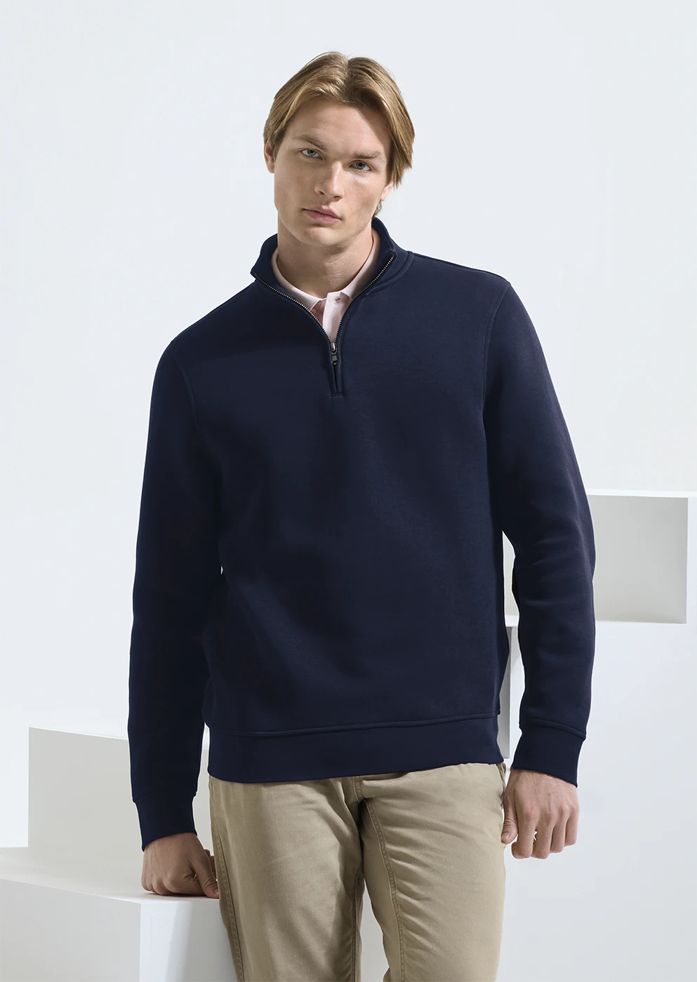 Asquith & Fox Mens Quarter Zip Premium Sweatshirt