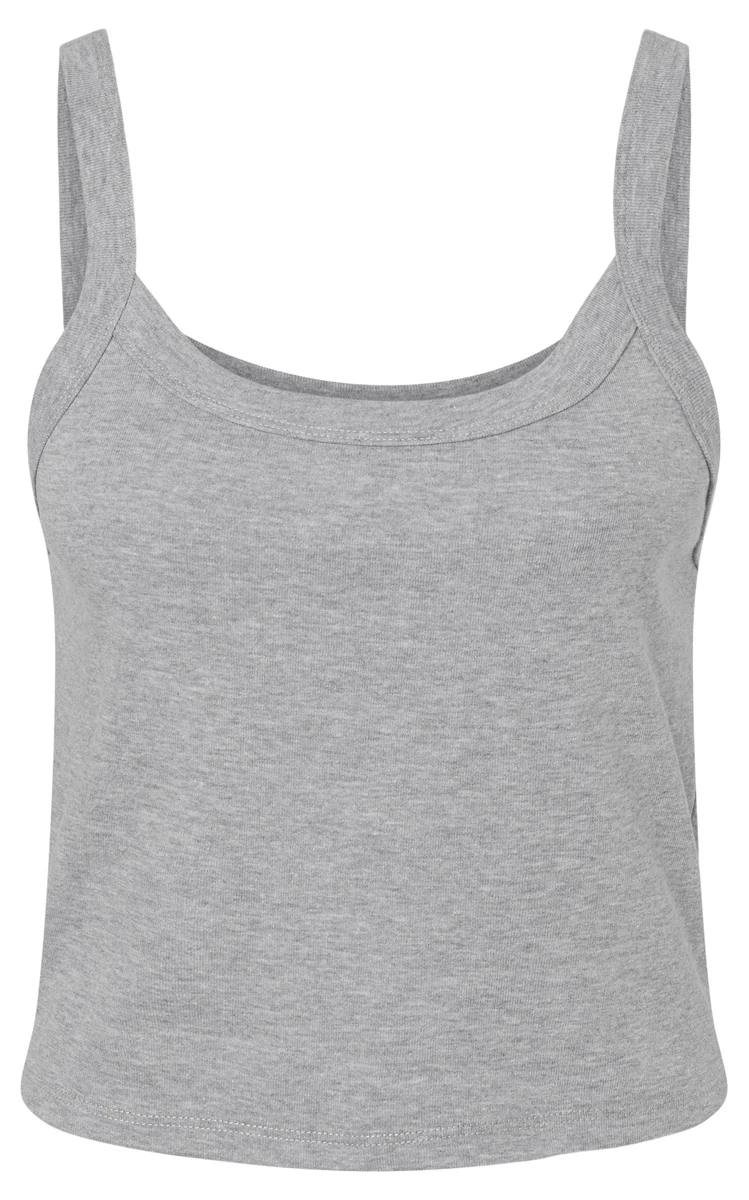 Bella Womens Micro Rib Spaghetti Strap Tank