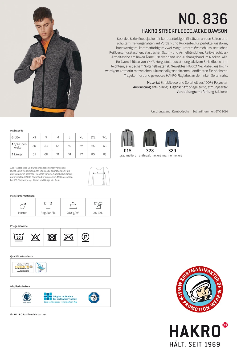 Hakro Strickfleece Jacket Hakro Strickfleece Jacket