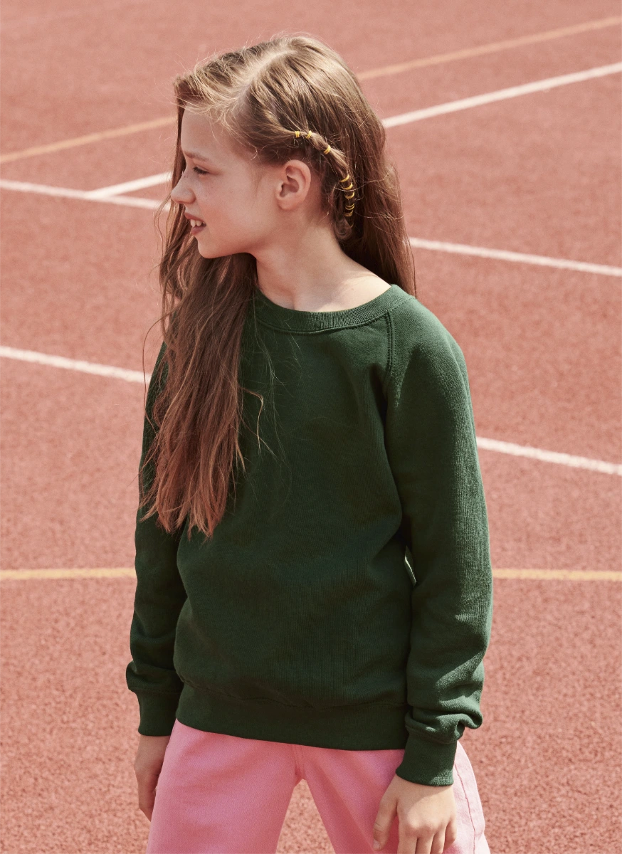 Fruit of the Loom Kids Classic Raglan Sweat