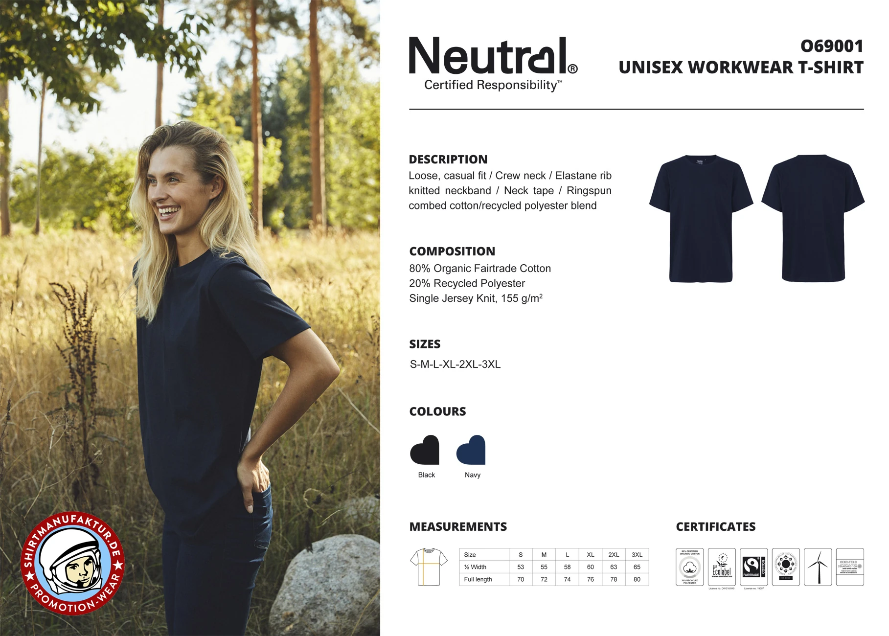 Neutral Unisex Workwear T-Shirt