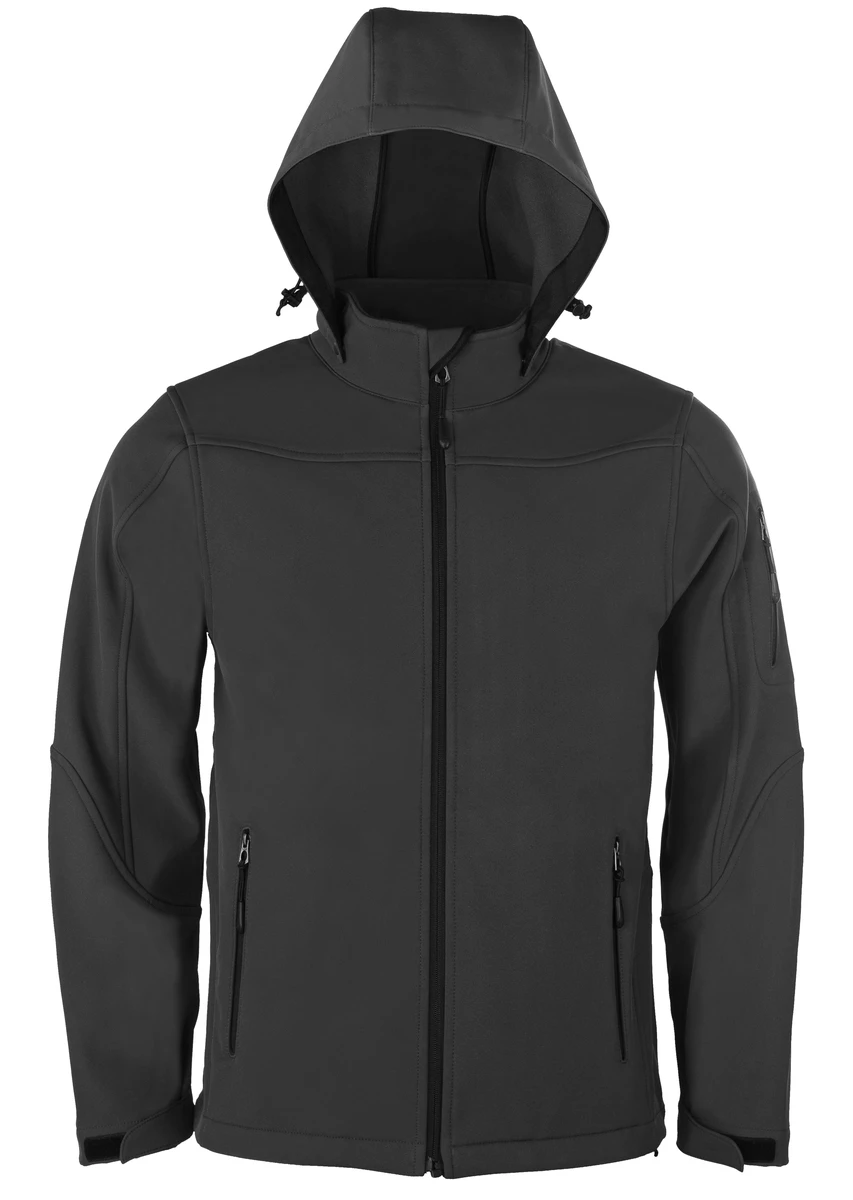 HRM Mens Hooded Softshell Jacket