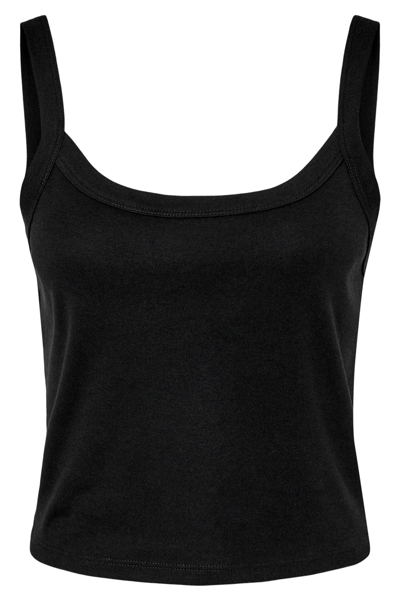 Bella Womens Micro Rib Spaghetti Strap Tank