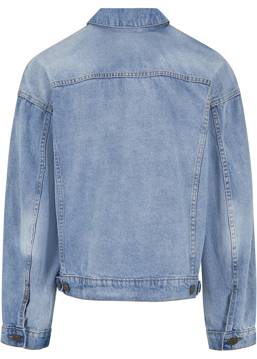 Build Your Brand Heavy Ounce Boxy Denim Jacket