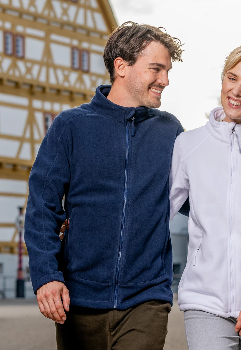 HRM Mens Full-Zip Fleece Jacket