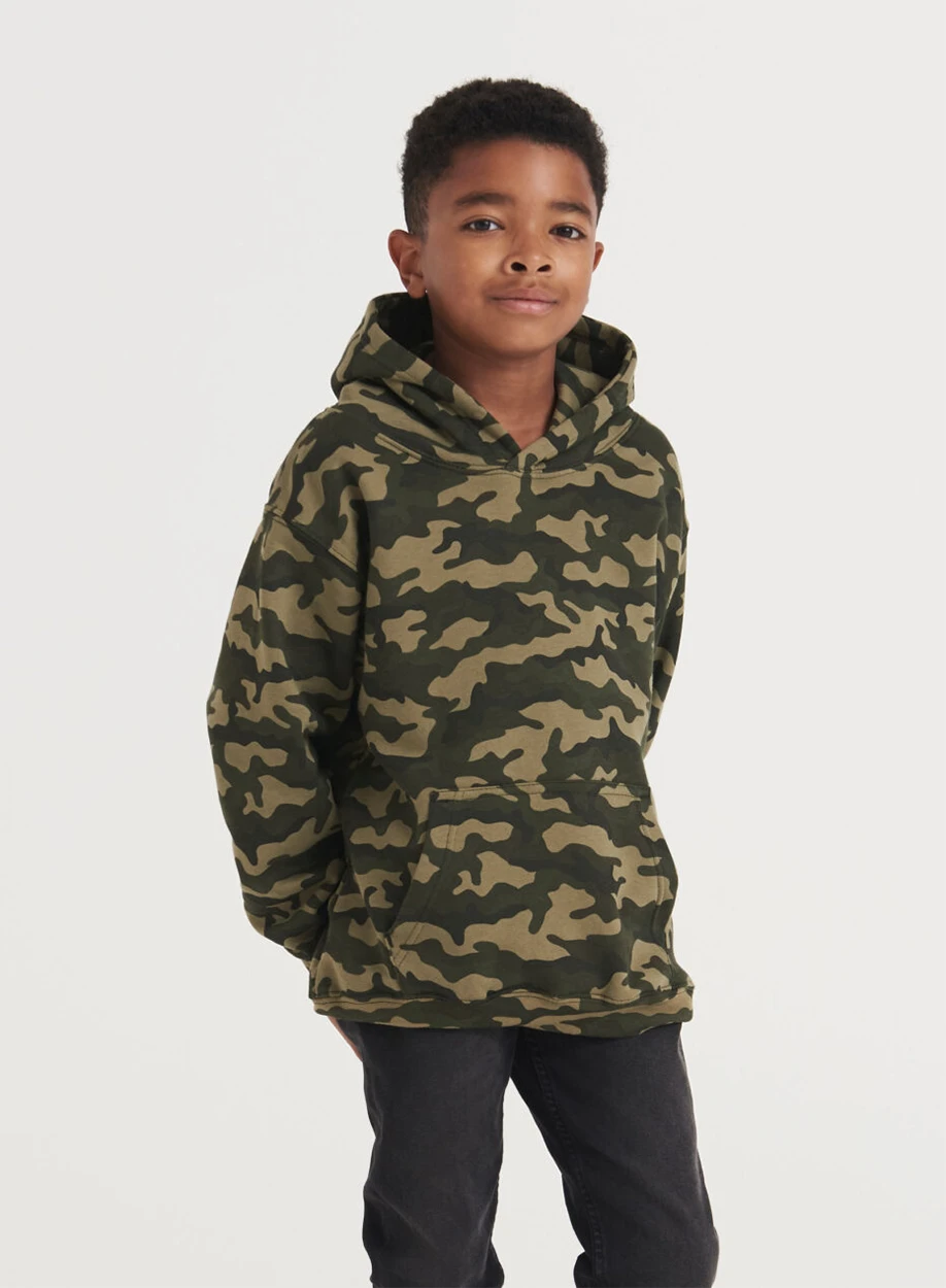 Just Hoods Kids Camo Hoodie