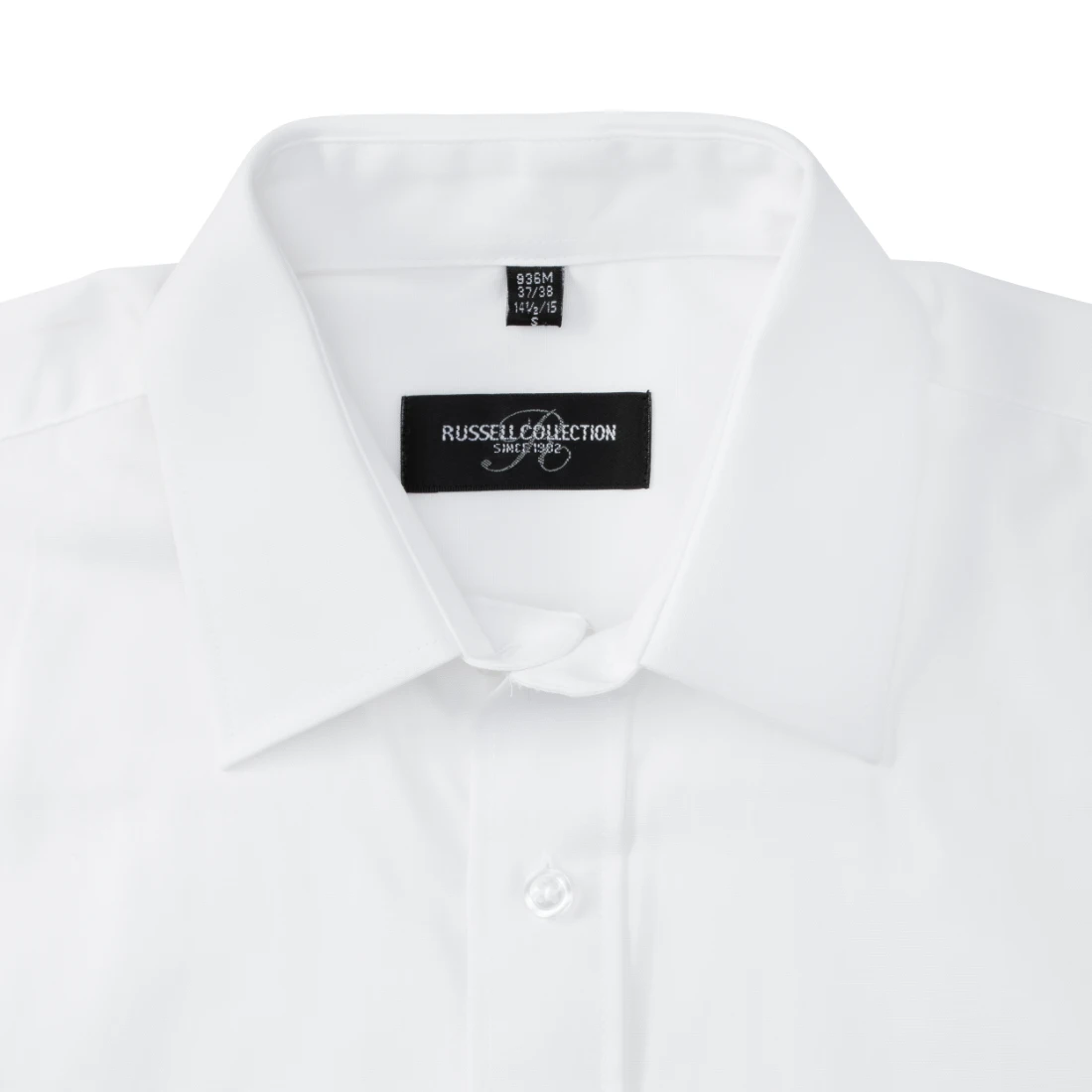 Russell Mens Pure Cotton Longsleeve Poplin Shirt