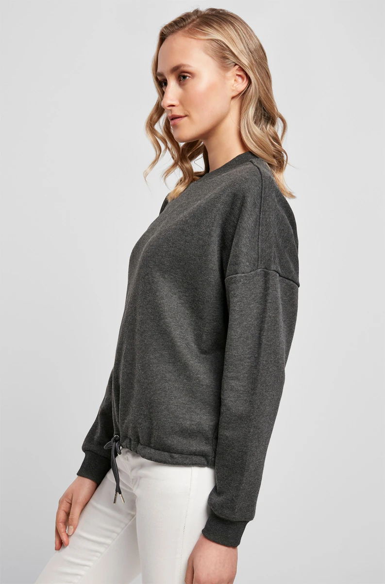 Build Your Brand Ladies Oversize Crewneck