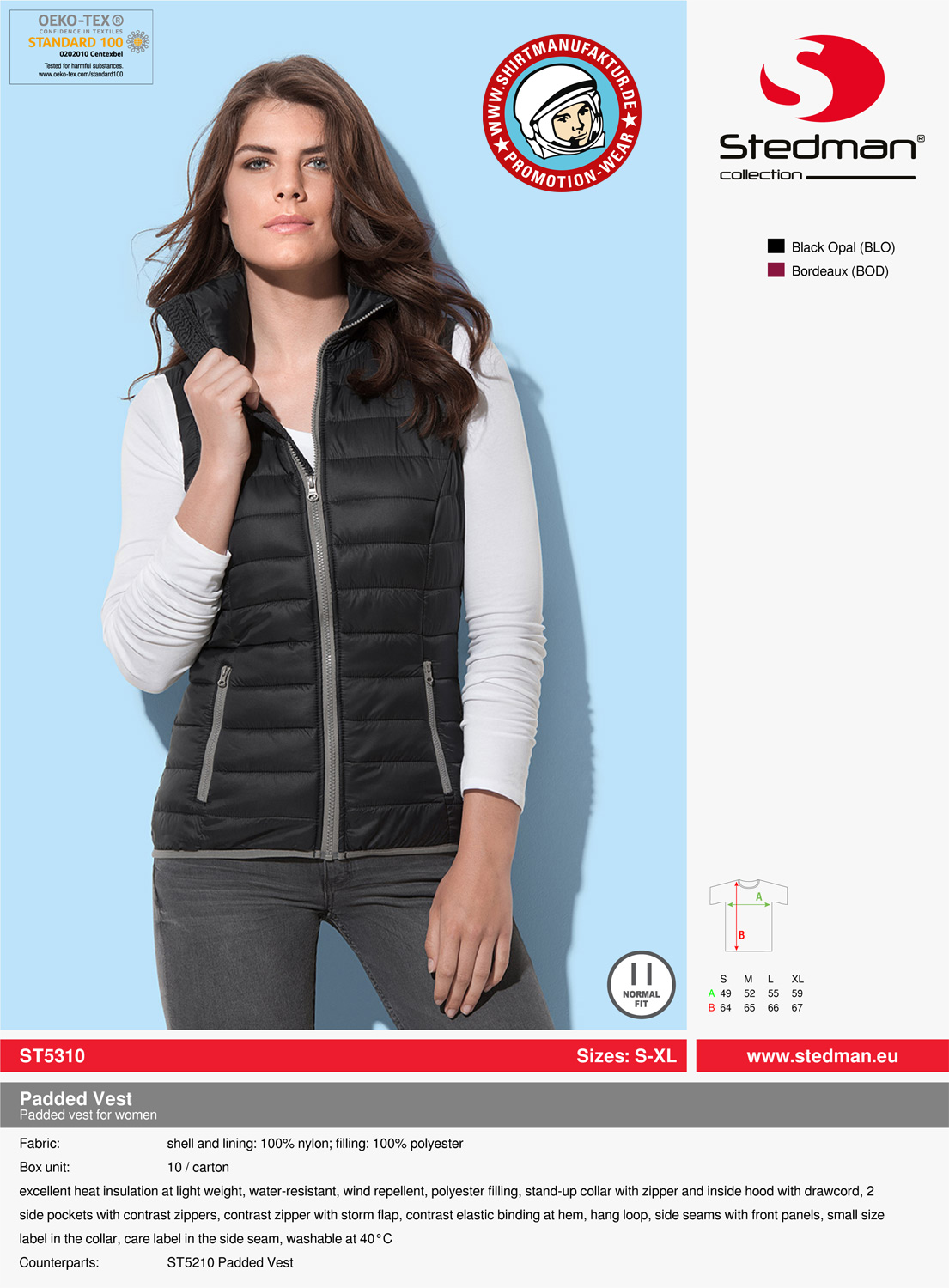 Stedman Women Padded Vest