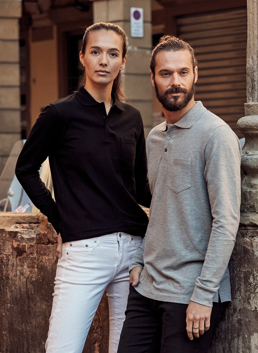 Clique Basic Polo Pocket Longsleeve