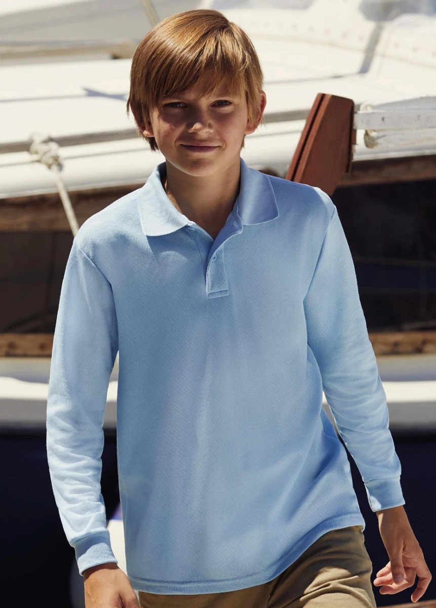 Fruit of the Loom Kids Longsleeve 65/35 Polo