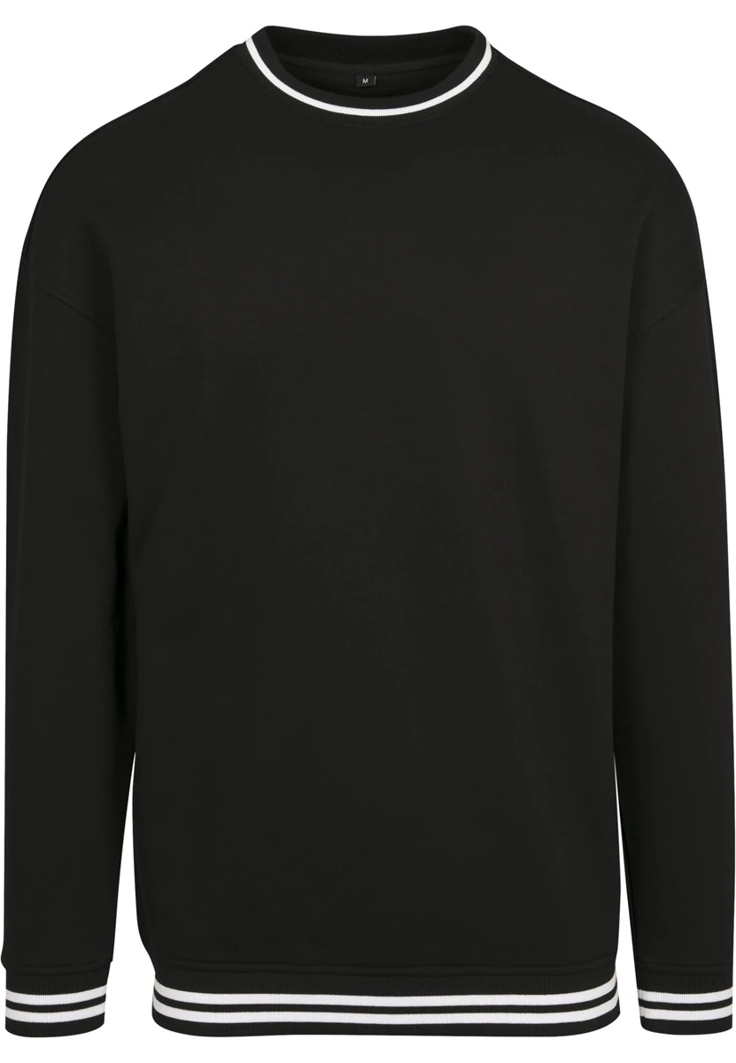 Build Your Brand, College Sweater BY104, black/white