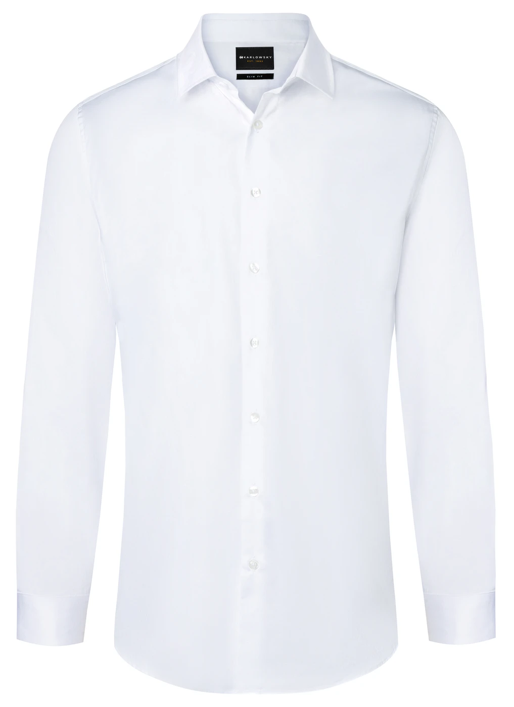 Karlowsky Langarm Herrenhemd Active-Stretch Slim-Fit