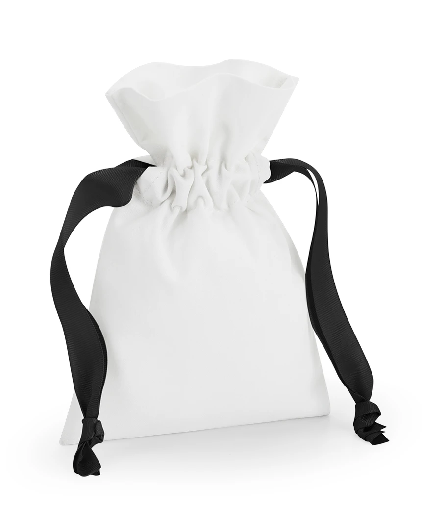 Westford Mill Cotton Gift Bag With Ribbon Drawstring