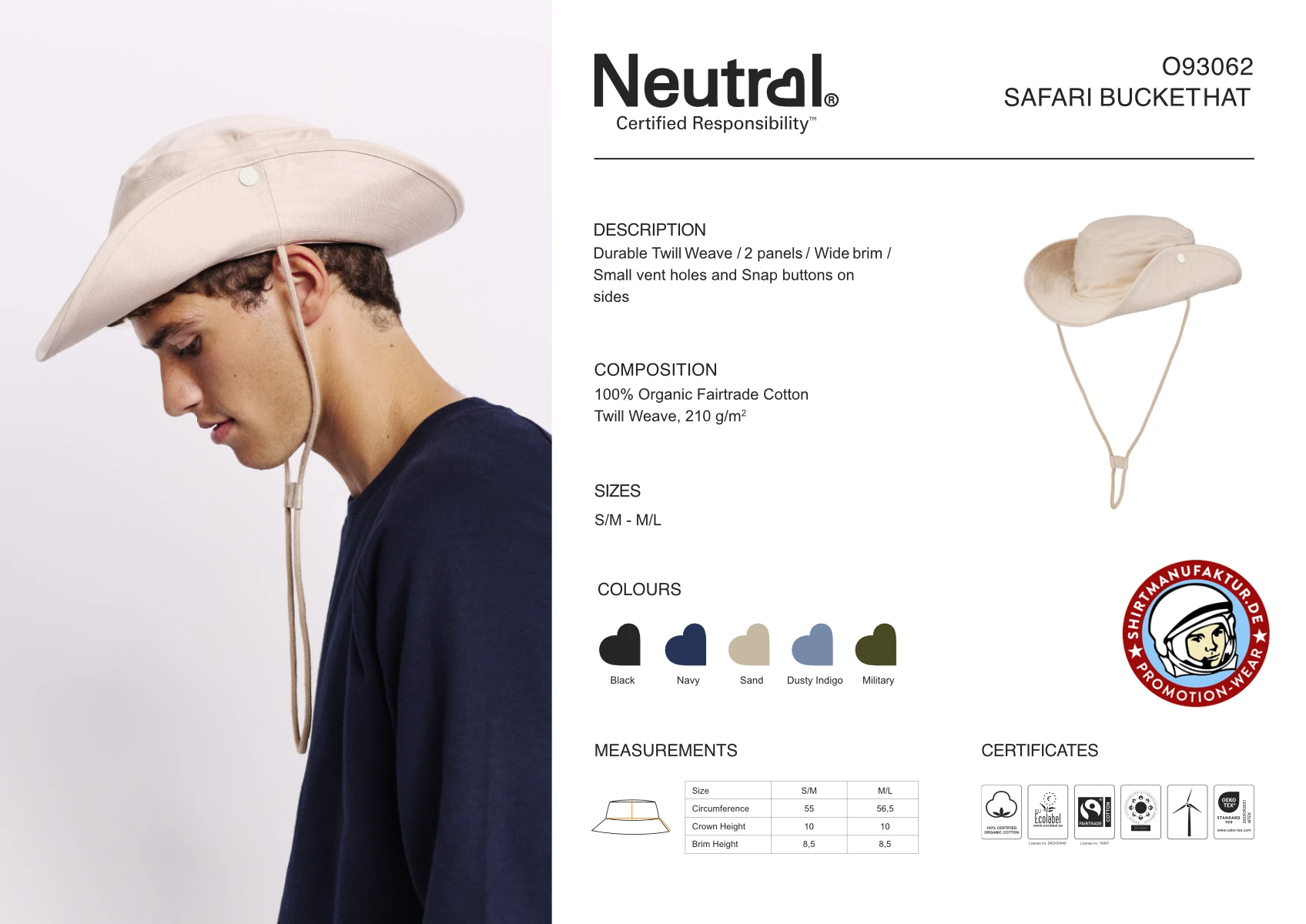 Neutral Safari Bucket Hat