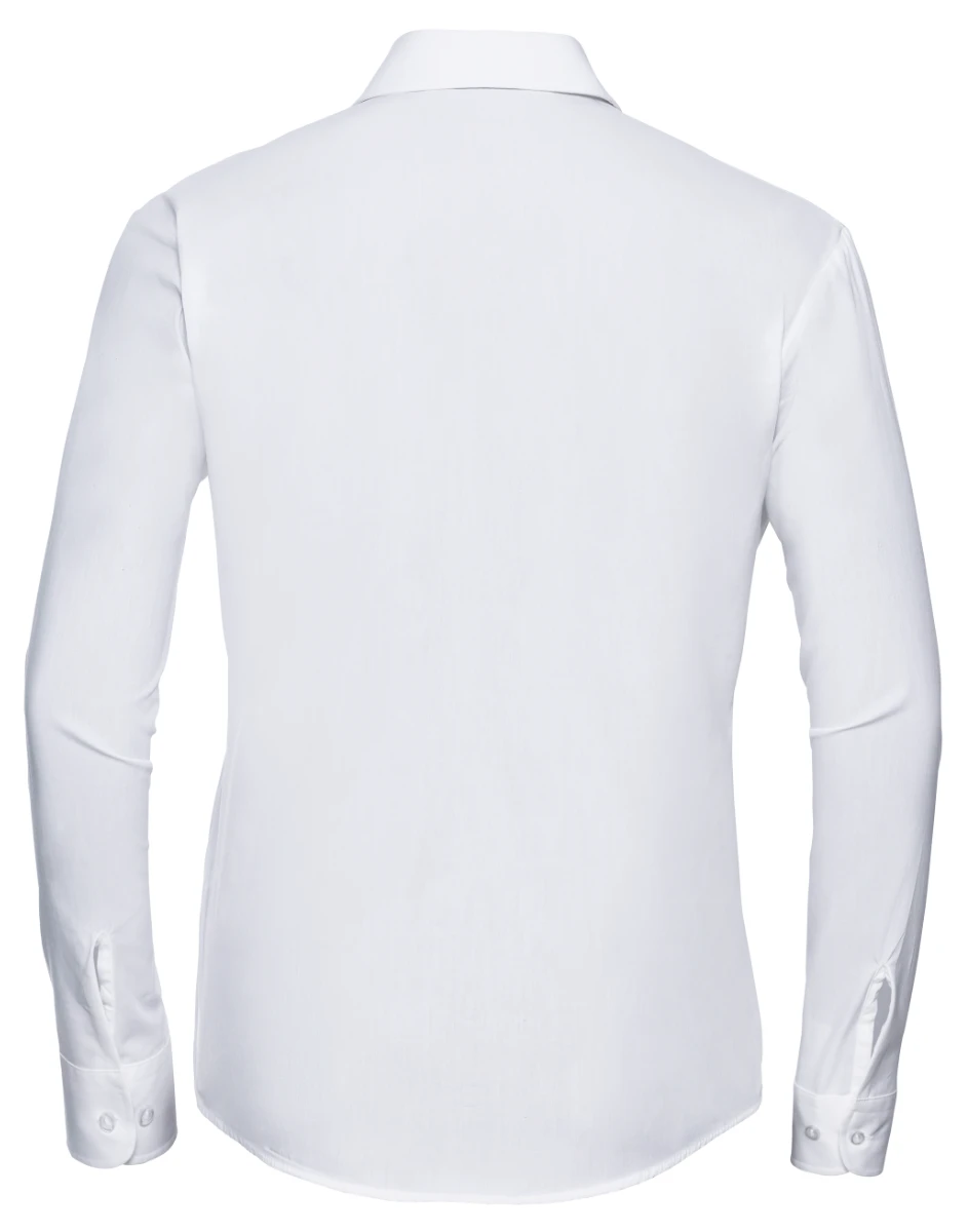 Russell Ladies Pure Cotton Longsleeve Poplin Blouse