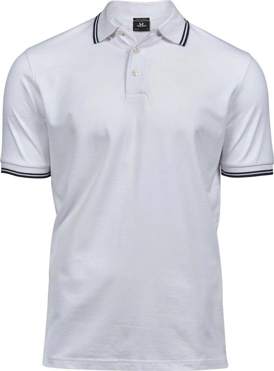 Tee Jays Mens Luxury Stripe Stretch Polo