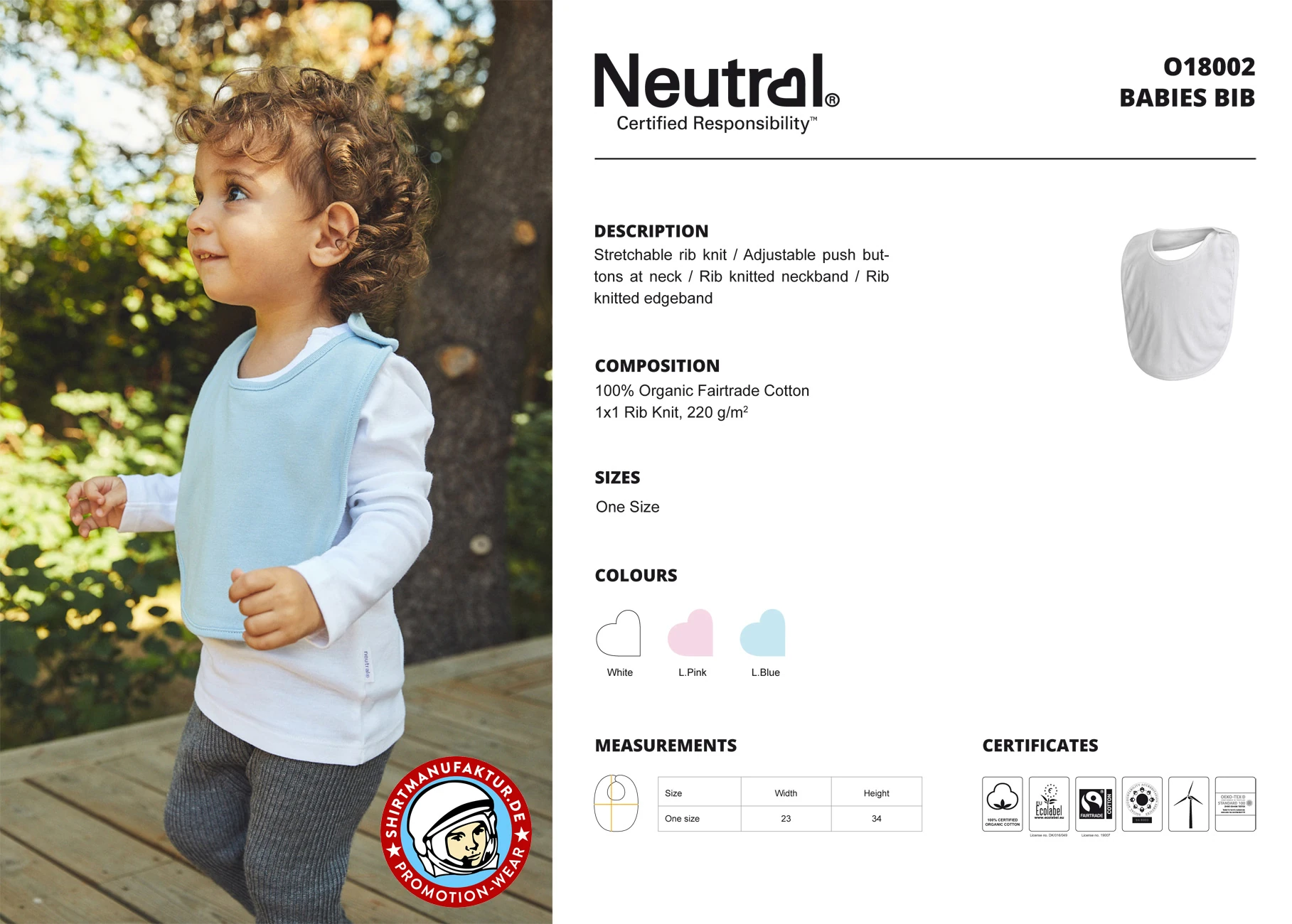 Neutral Babies Bib