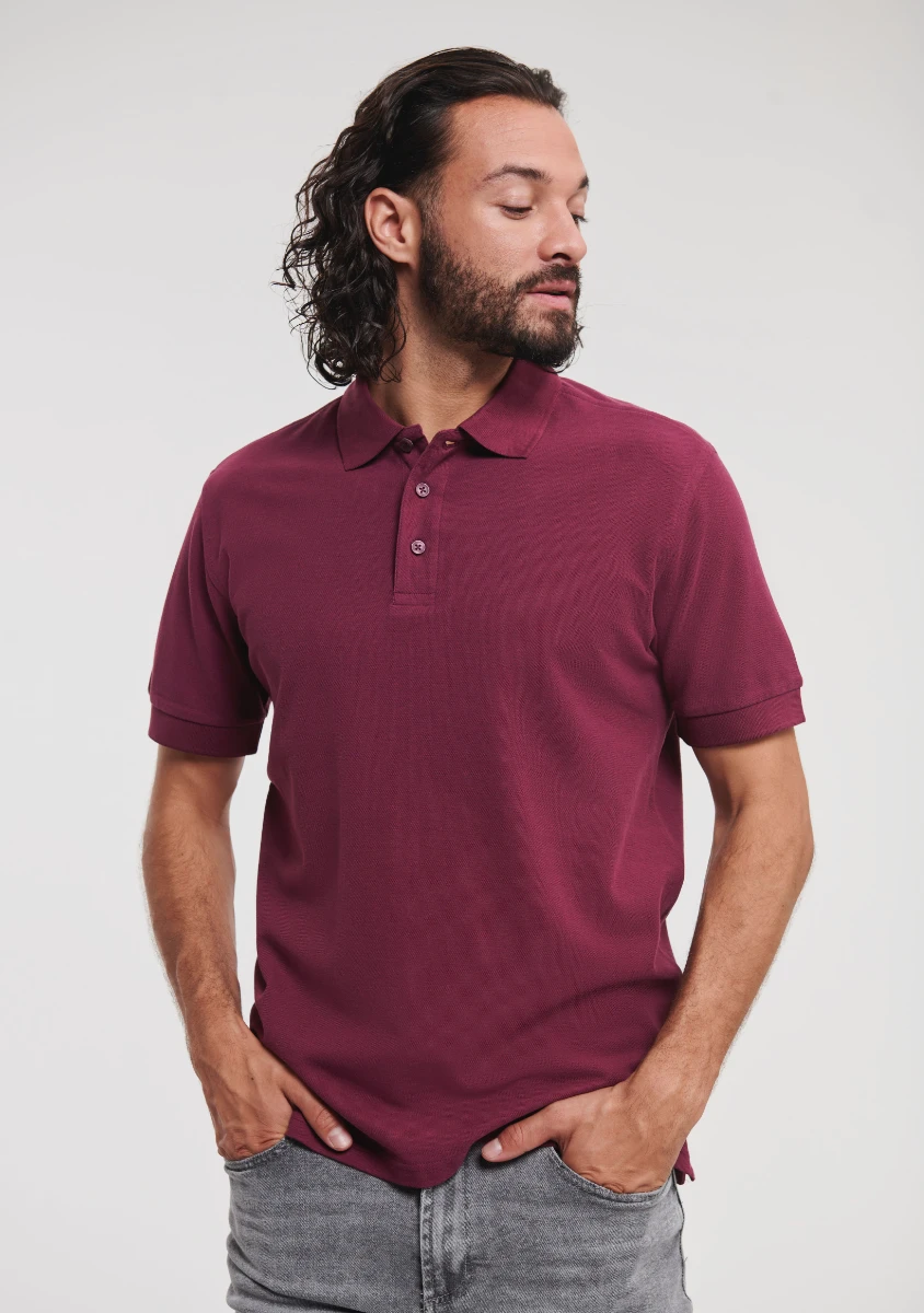 Russell Mens Ultimate Cotton Polo