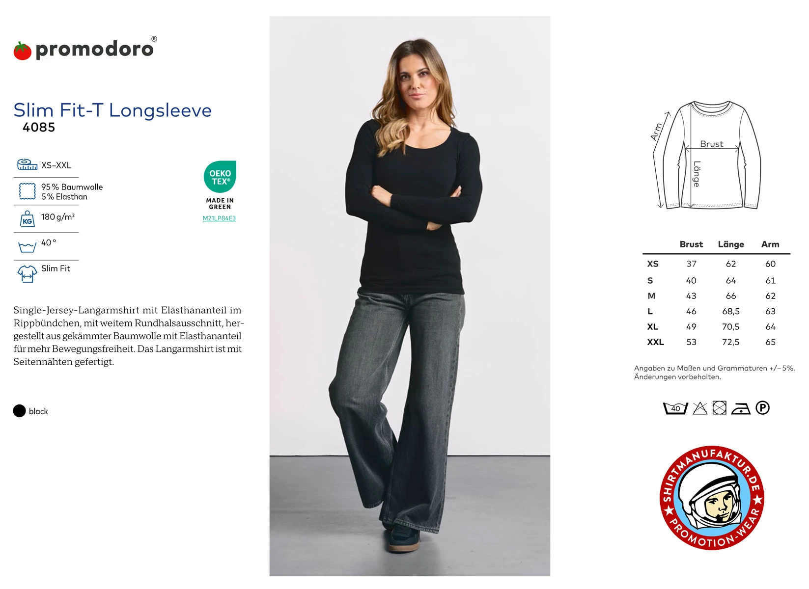 Promodoro Slim Fit-T Longsleeve 