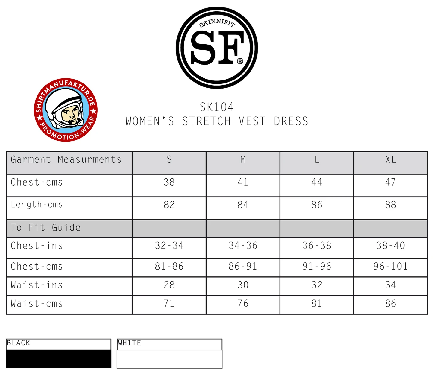 SkinniFit Womens Stretch Vest Dress