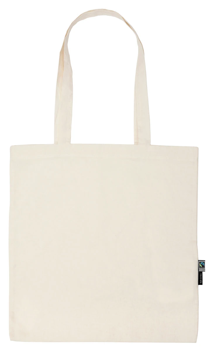 Neutral Shopping Bag With Long Handles