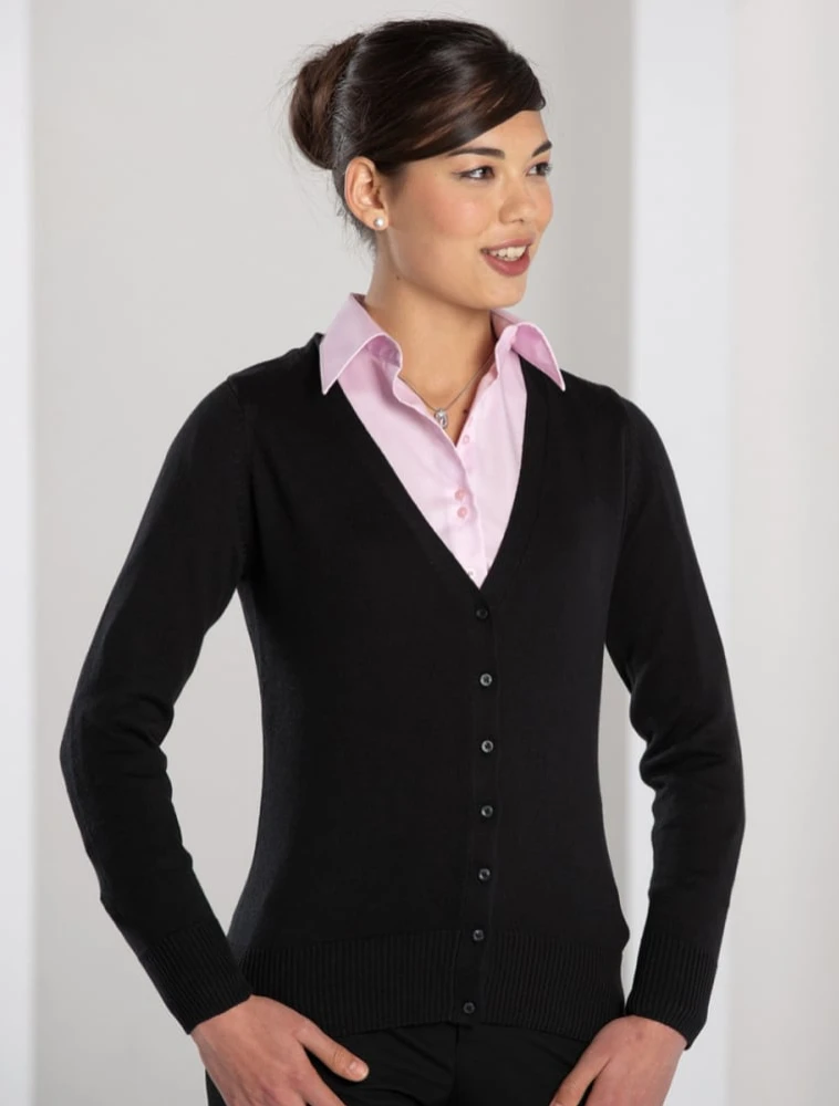 Russell Ladies V-Neck Knitted Cardigan