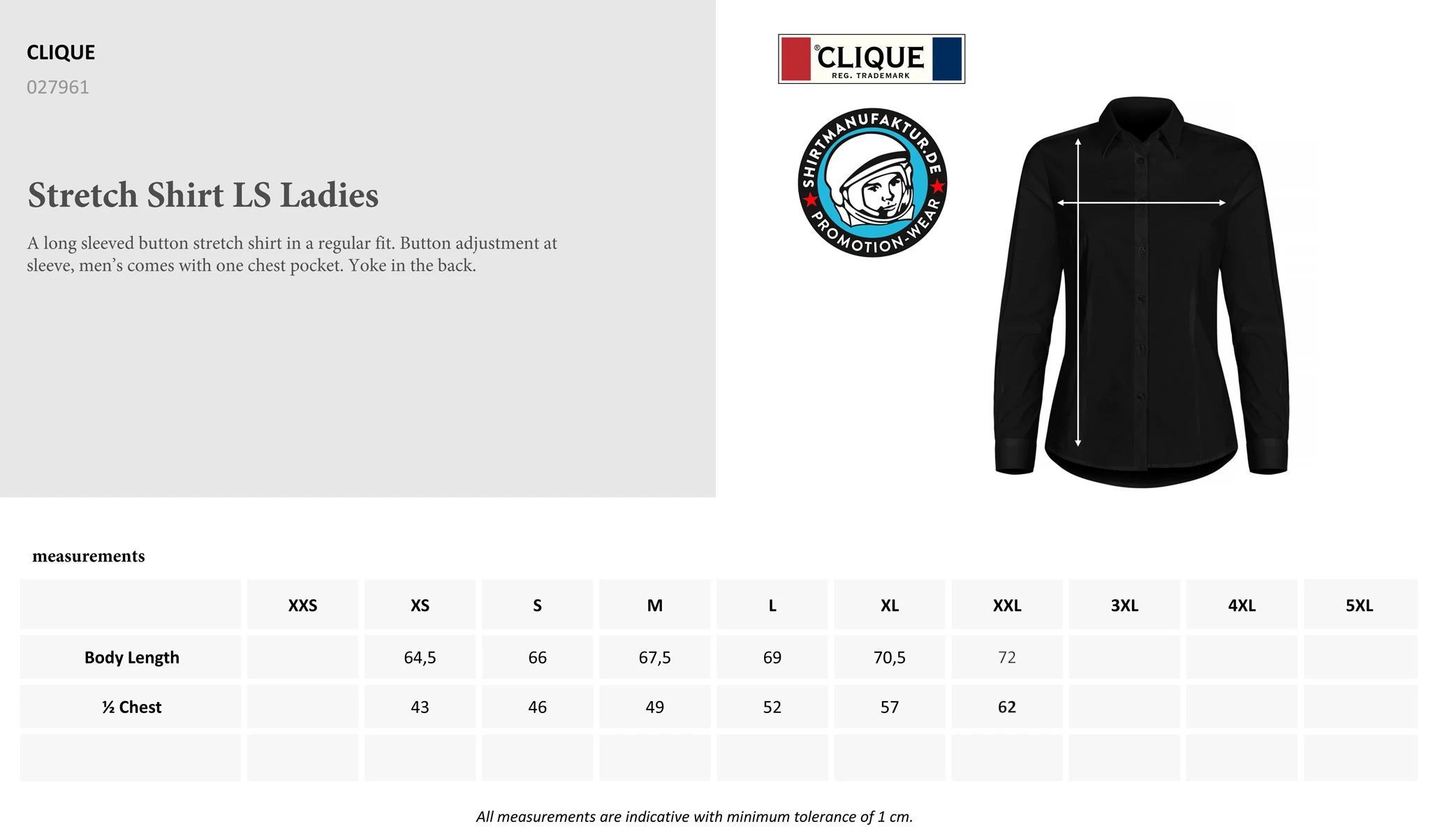 Clique Womens Stretch Blouse