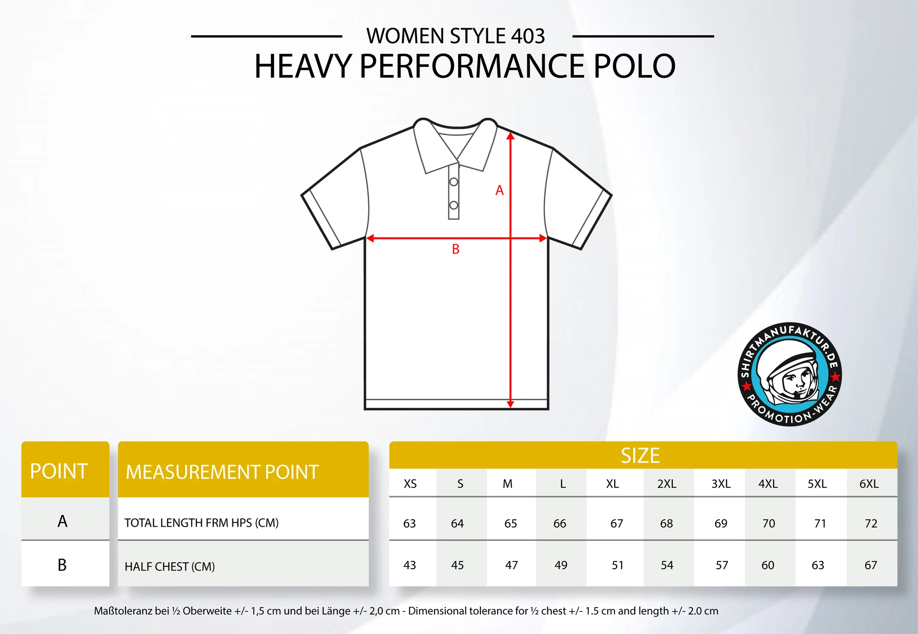 HRM Womens Heavy Performance Polo HRM Womens Heavy Performance Polo