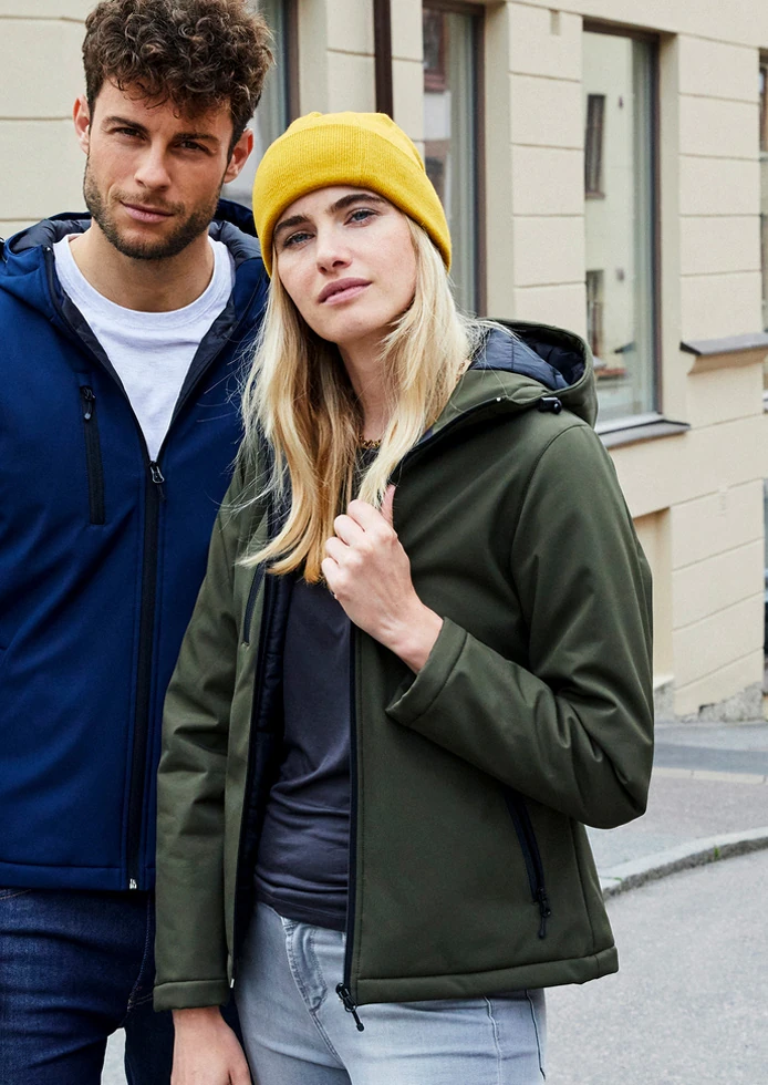 Clique Womens Padded Softshell Hooded Jacket