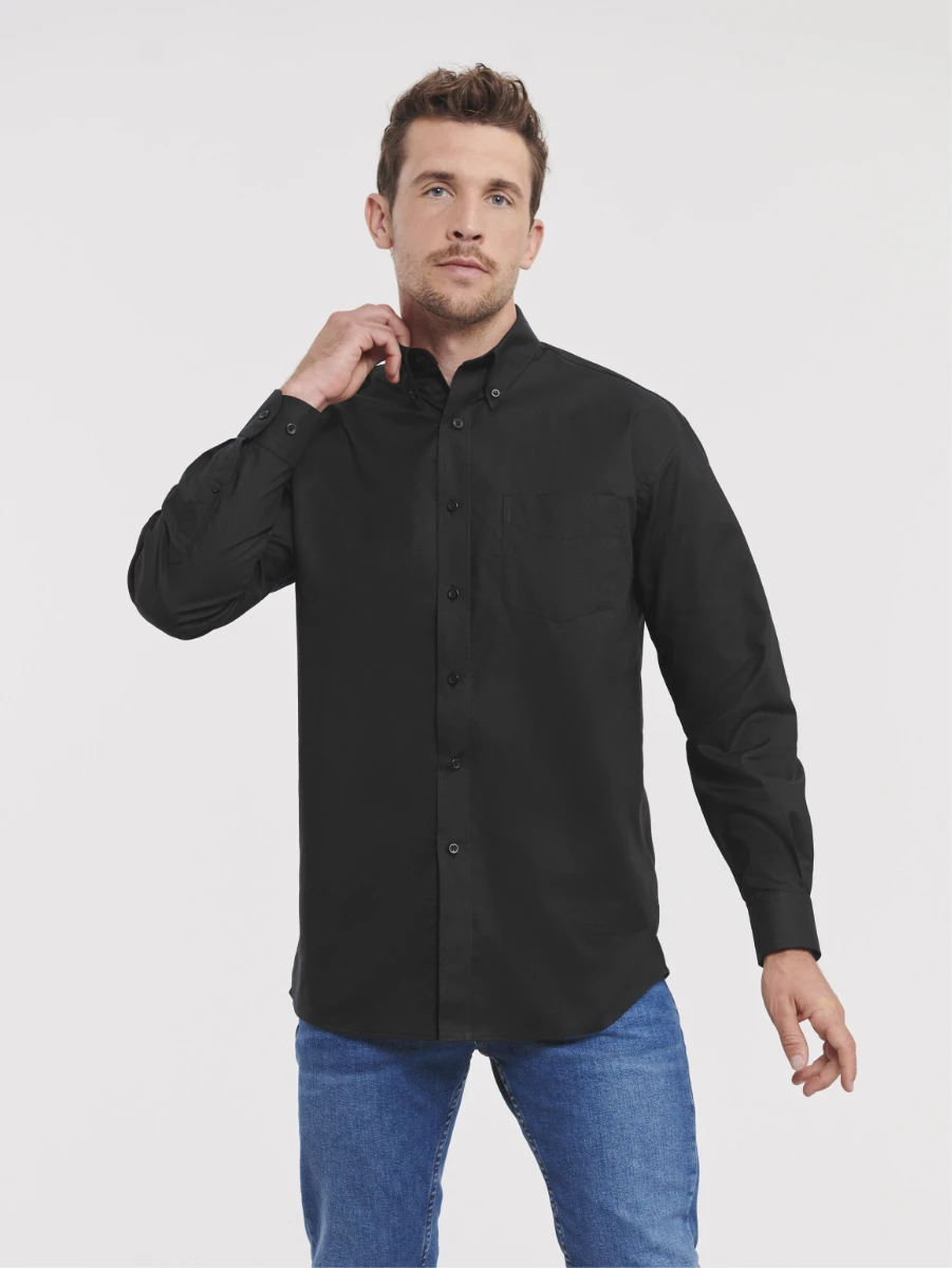 Russell Mens Longsleeve Classic Oxford Shirt