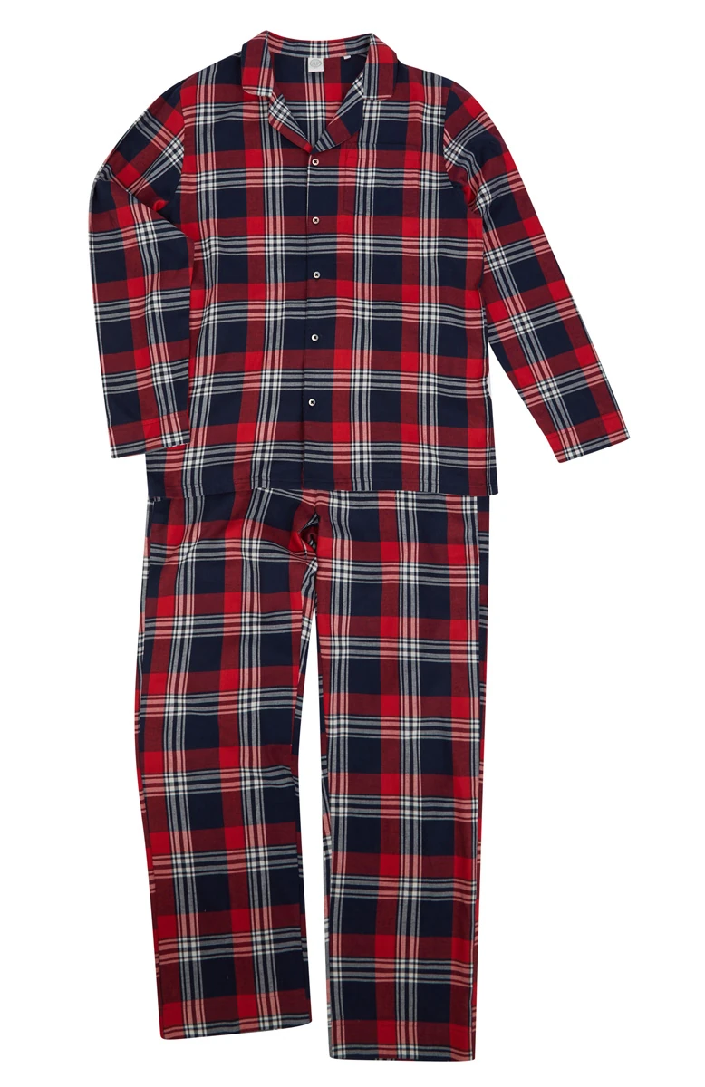 SkinniFit Mens Tartan Lounge Set