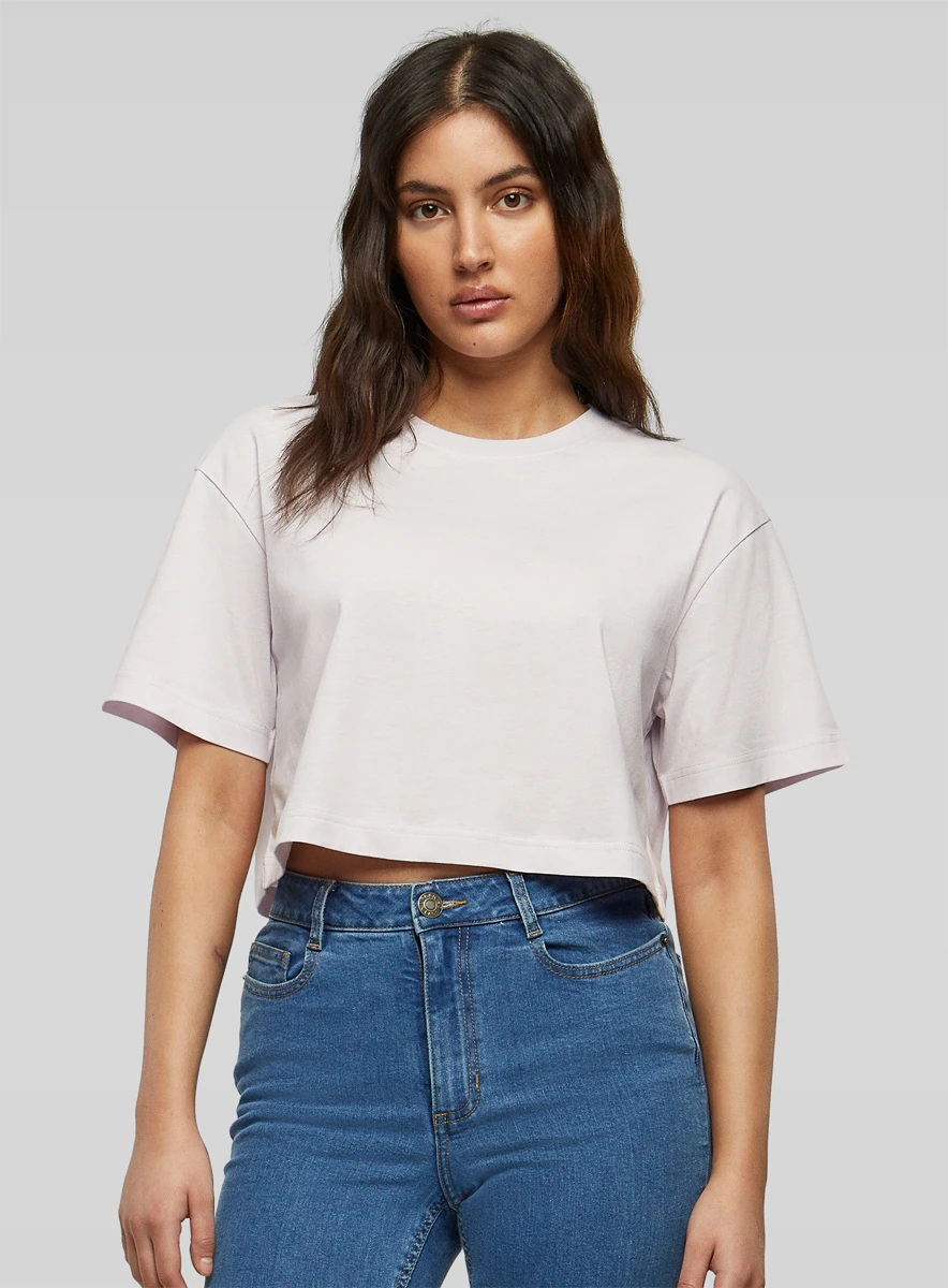 Build Your Brand Ladies Short Oversized Tee