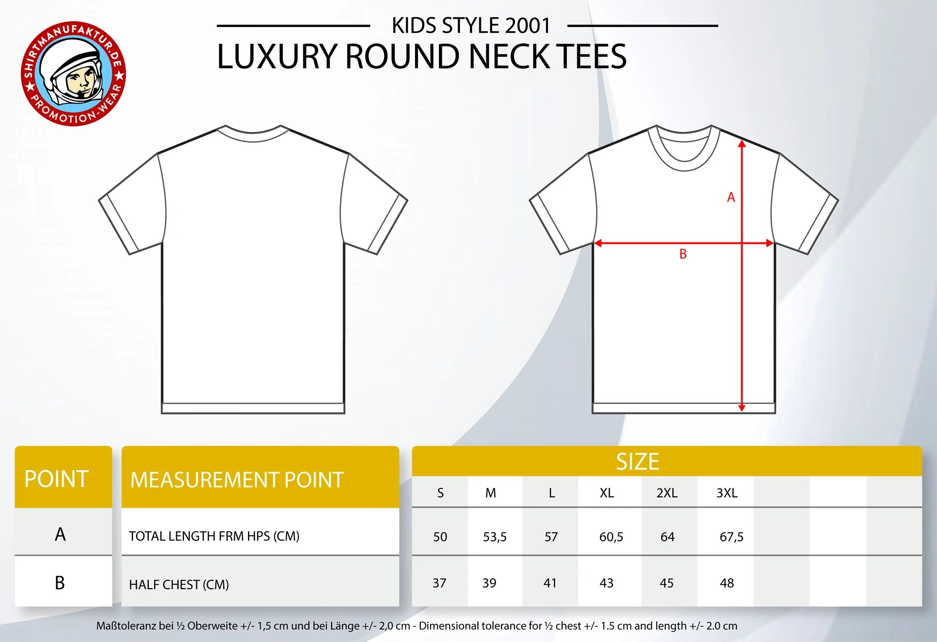 HRM Kids Organic Luxury Tee
