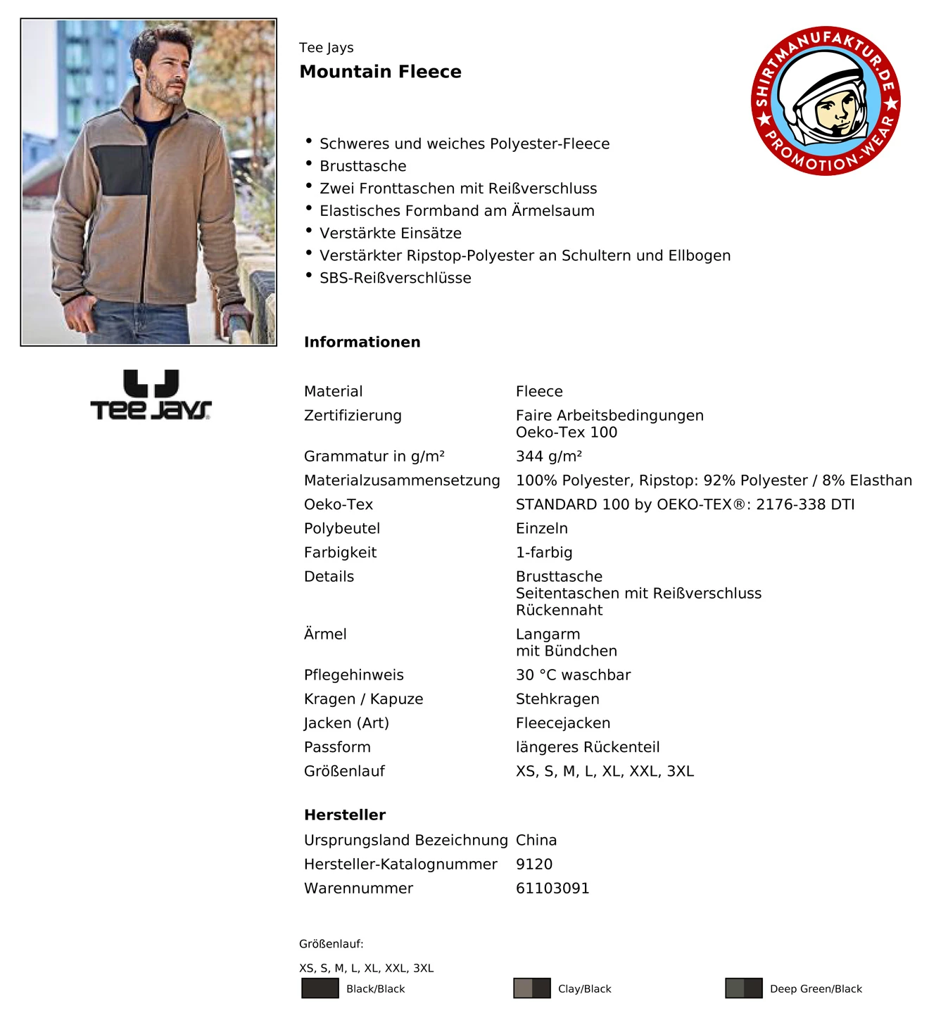 Tee Jays Mountain Fleece