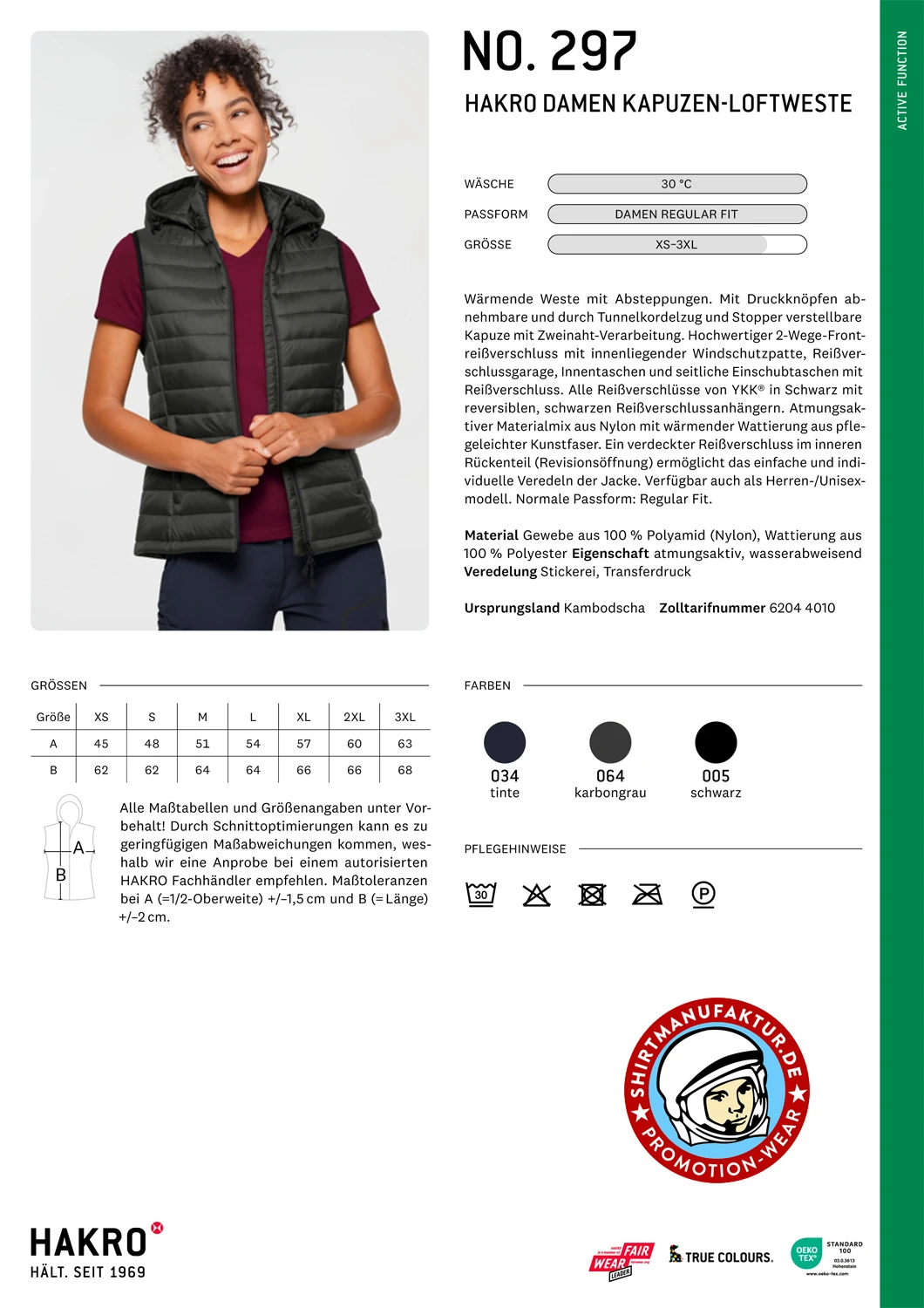 Hakro Ladies Hooded Loft-Vest