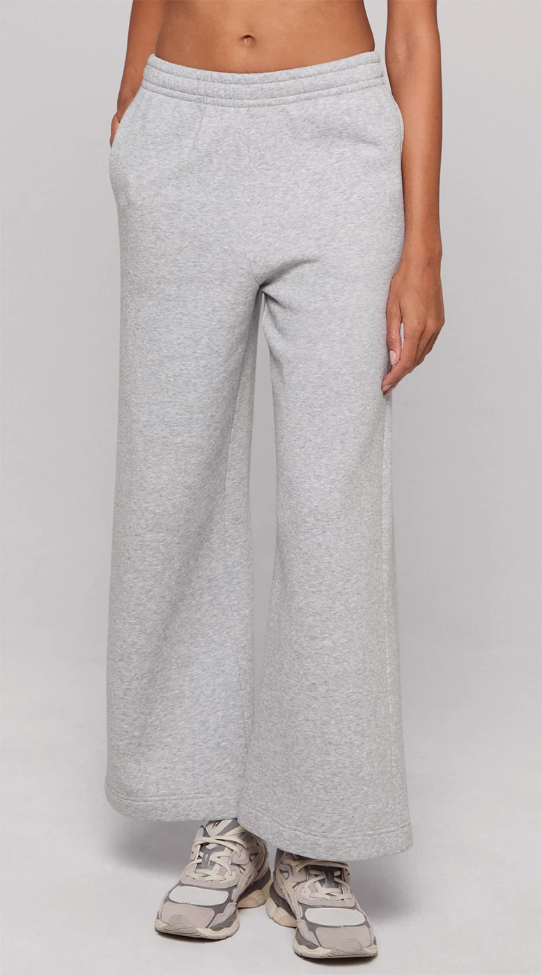 Build Your Brand Ladies Wideleg Sweatpants