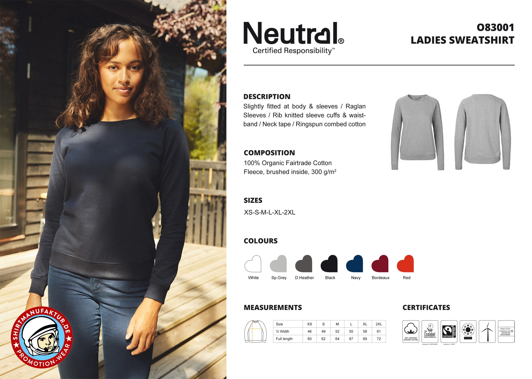 Neutral Ladies Sweatshirt