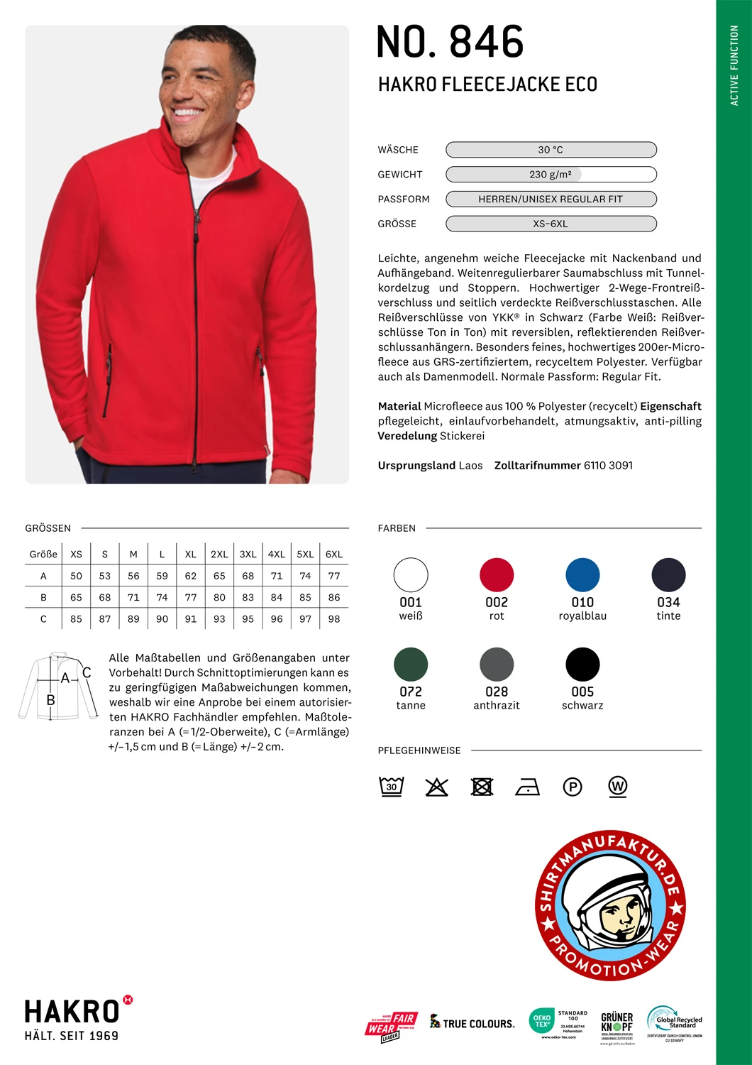 Hakro Fleece Jacket Eco Hakro Fleece Jacket Eco