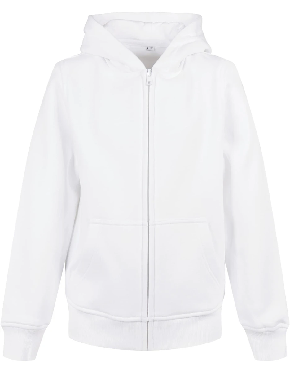 Build Your Brand Kids Organic Basic Zip Hoodie