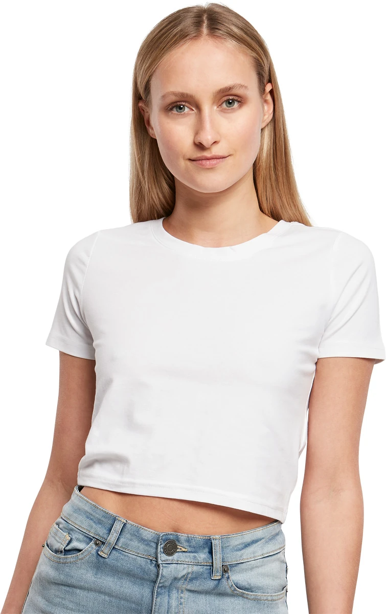 Build Your Brand Ladies Cropped Tee
