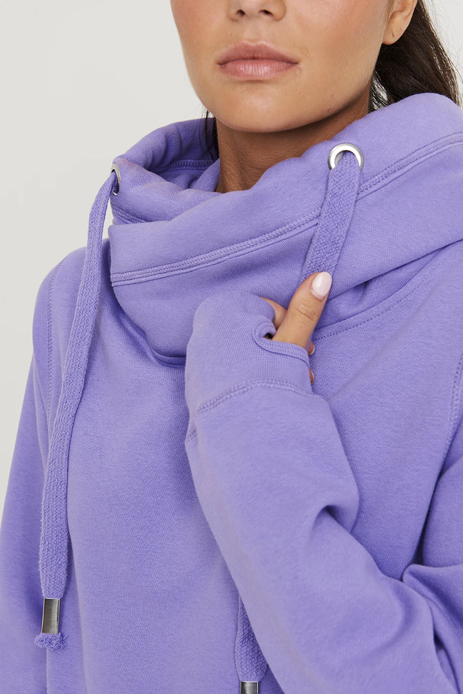 Just Hoods Cross Neck Hoodie Just Hoods Cross Neck Hoodie
